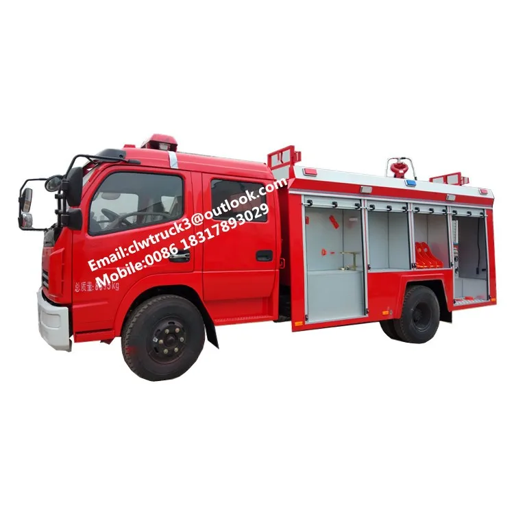 Dongfeng Standard Fire Truck Dimensions/fire Truck 4x4/fire Fighting ...