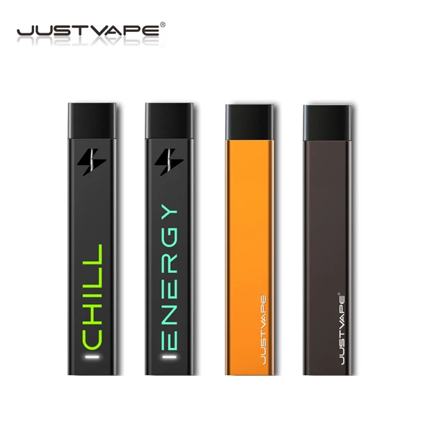 

JUSTVAPE Custom Logo Nic Salt Pod System Vape Pen Starter Kits, Black /grey / orange