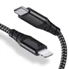 Popular products 2019 3A PD USB-C Fast Charger Cable for Lightning to Type C Nylon Braided Data Cable for iphone 8 X Xr