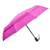 Automatic 8 ribs Double Canopy Colorful Windproof Travel Umbrella