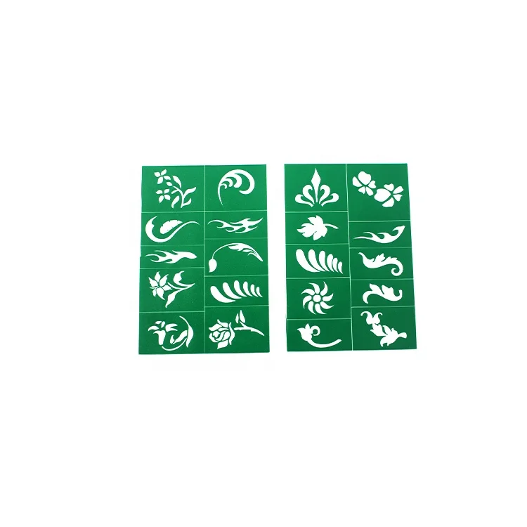 

Airbrush Spray Kit Sticker Temporary Glitter Tattoo Stencil for kids play, Customized