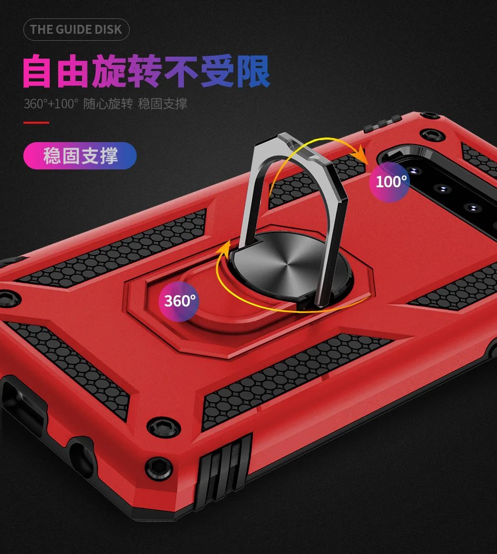 New armor anti-drop kickstand  hard PC phone case for Sumsung s10e