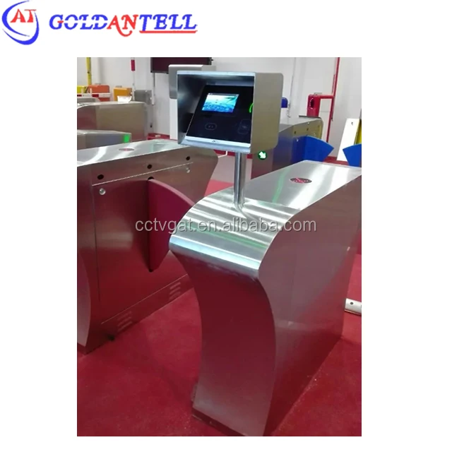 Intelligent QR Code Access Optical Turnstile with IP54 Waterproof 304 Stainless Steel 1200x300x1000mm Security Turnstile Gate