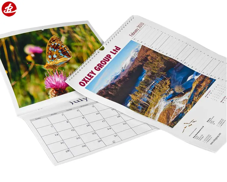 High Quality Custom Printing Full Color 2018 Spiral Chinese Wall Desk Table Calendar