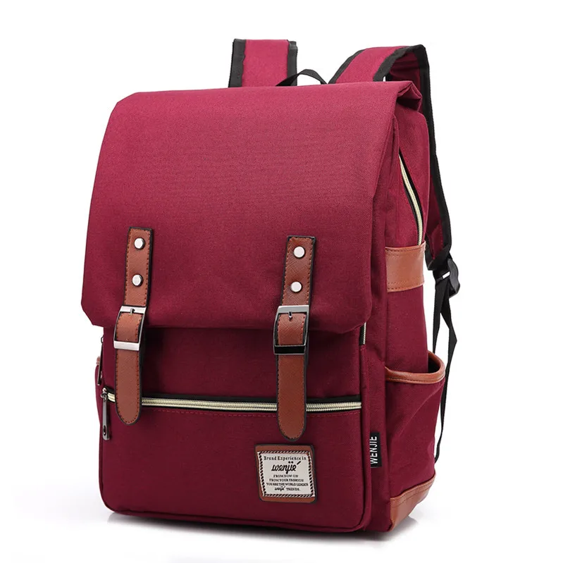 

New Design Water Resistant Canvas Backpack 16inch Laptop Backpacks With Fashion Shoulder Bag Rucksack For Men And Women