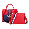 High Quality New Design Elegant PU Leather Bags Set Women Tote Bags 2pcs Women Handbags Sets For Lady