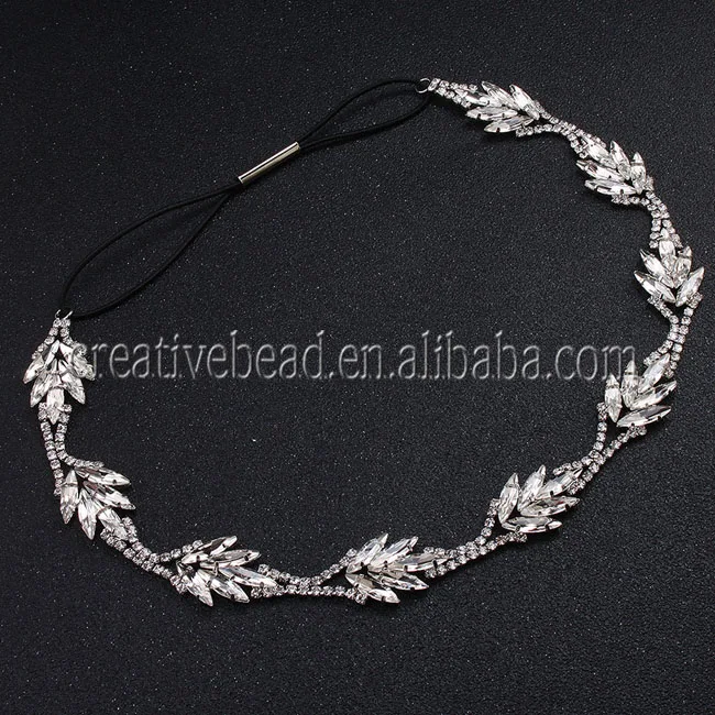 Bridal Headpiece Rhinestone Wedding Headband Pearl Vintage Wedding