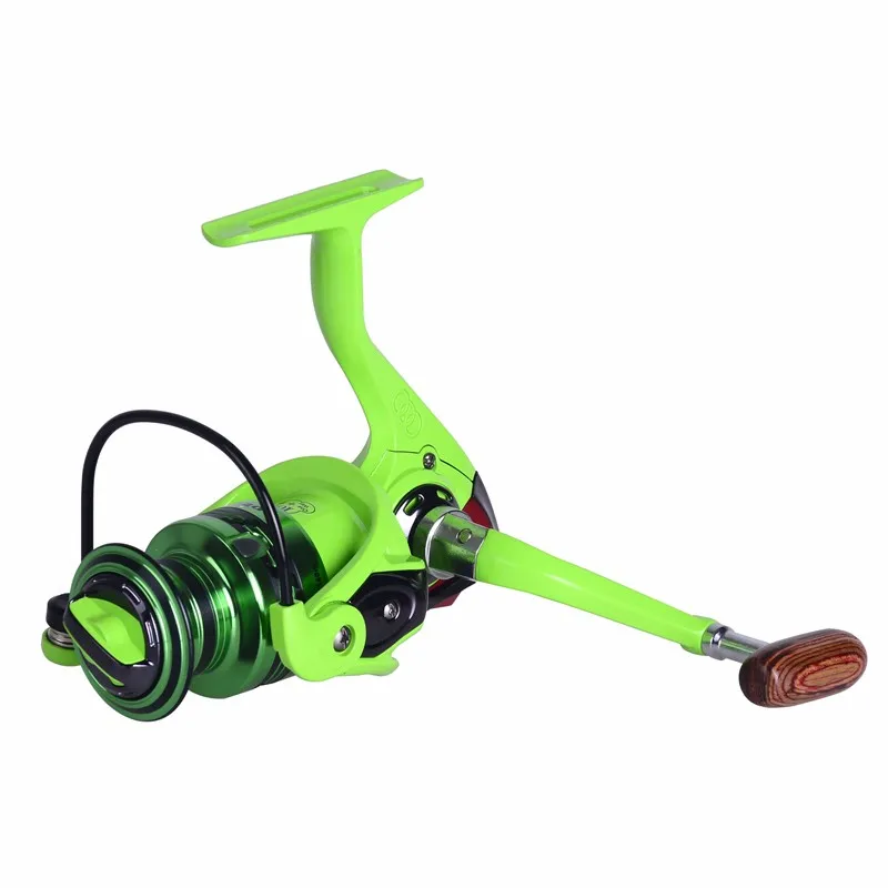 Green 12+1 BB Ratio 5.2:1 Metal Spinning Fishing Reel BF5000 Fishing Gear for Freshwater Fishing