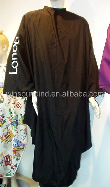 
AZO FREE Hairdressing Black Nylon Smock Wrap 