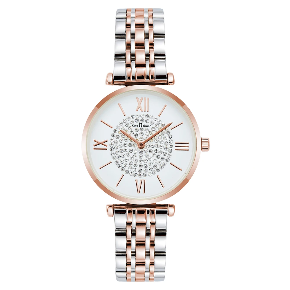 

Luxury Watch Women Diamond Dial Japan Movt Fashion Ladies Stainless Steel Watches