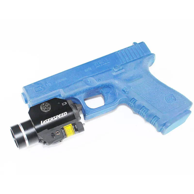 

Mini Green Laser Sight and LED Flashlight Combo, Pistol Laser Flashlight Combo