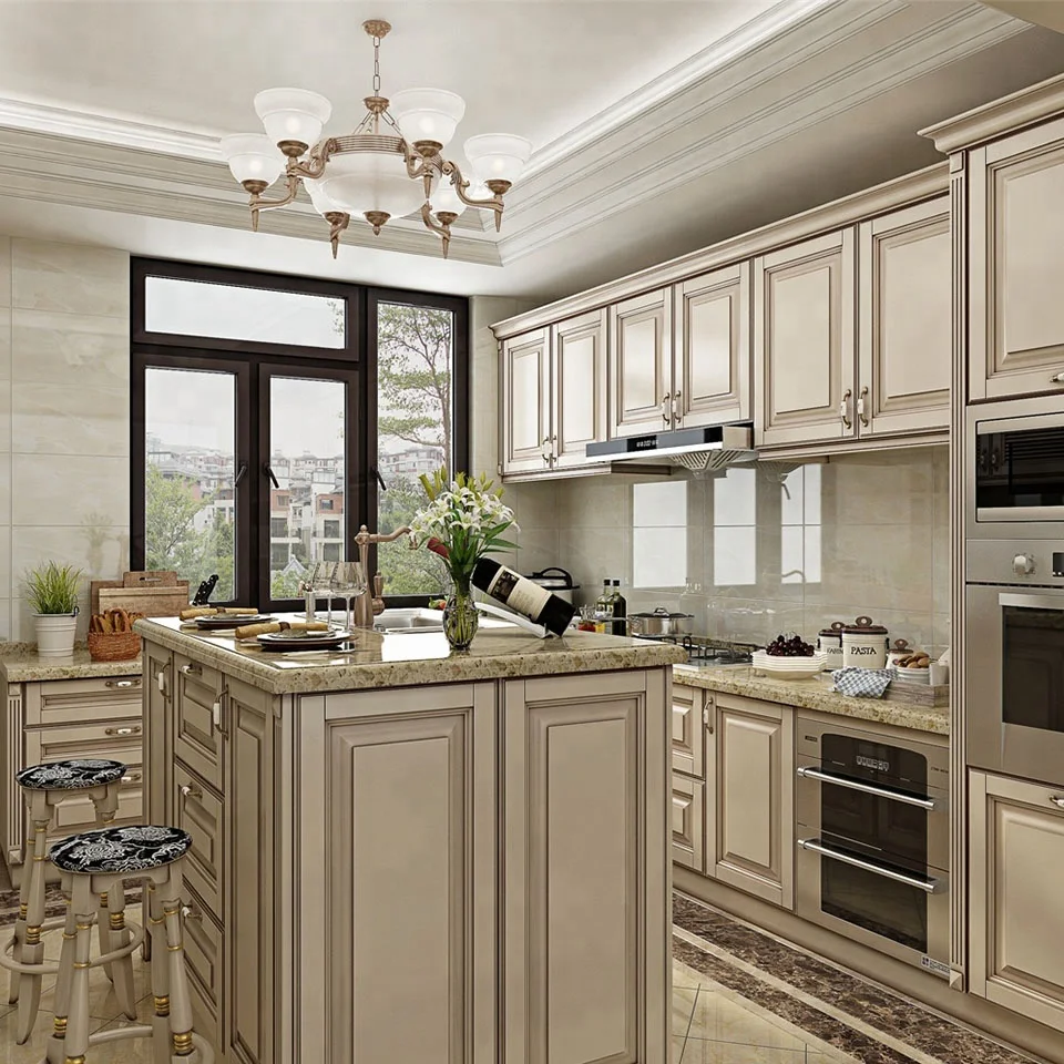 Luxury Walnut Modular Wooden Kitchen Cabinets Buy Luxury