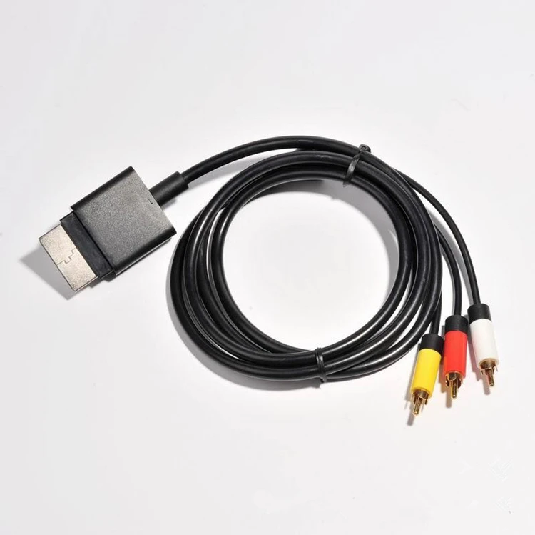 

Audio Video 1.8m AV Cable for Xbox360 Slim, Black
