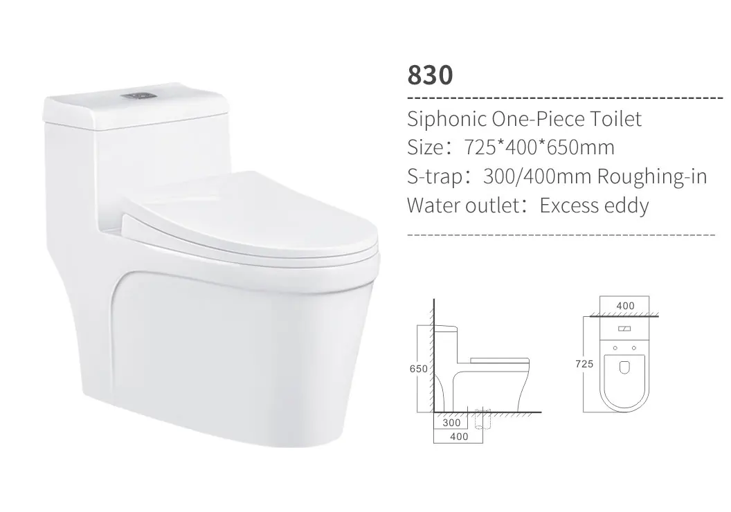 
Hot engineering bathroom siphon Peeping Chinese toilet one piece toilet 