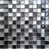 Grand Taps Black And Silver Glass Mixed Mosaic Bathroom Kitchen Mosaic Tiles Sheet