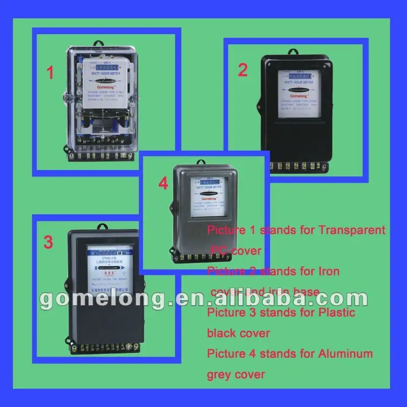 Single Phase Mechanical Electricity Meter Electronic Metering Household