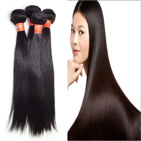 

Hot Selling Wholesale 100% Human Hair, Beautiful Straight Unprocessed Virgin Brazilian Hair Extension