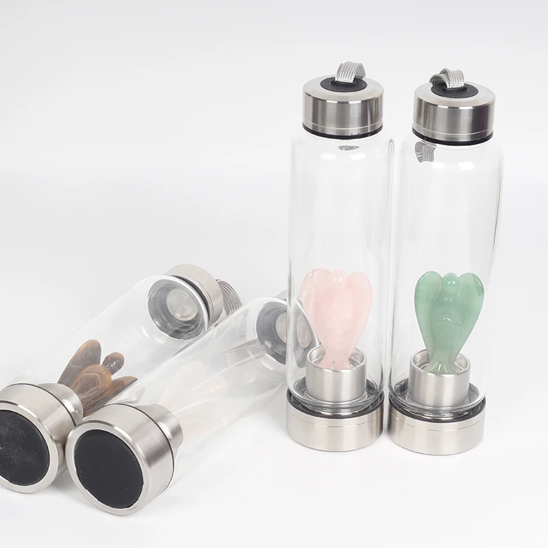 

Wholesale Crystal angel elixir Water Bottle Gemstone Elixir Water Bottle, Different colors