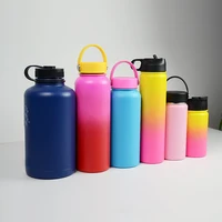 

32oz Vacuum Insulated Stainless Steel travel drinking water bottle with sports gym lid flex cap outdoor