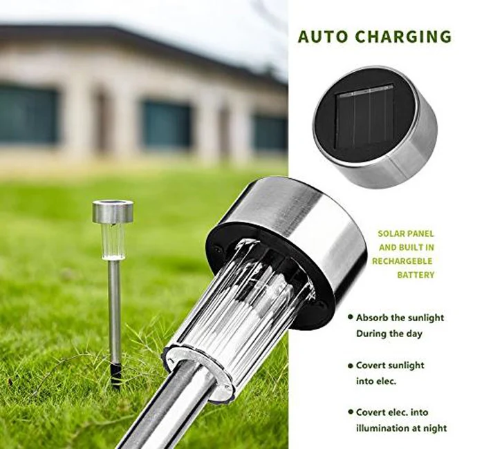 Waterproof Outdoor SolarGarden Lights, Led Path Garden Lights, Outdoor Landscape Light For Lawn