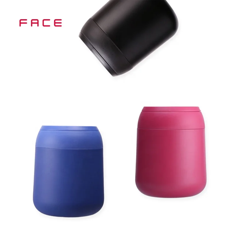 

FACE New Arrival 550 ML/18 oz Double Wall Copper Vacuum Insulated Thermos Food Container 316 Stainless Steel Lunch Box, Plum and black