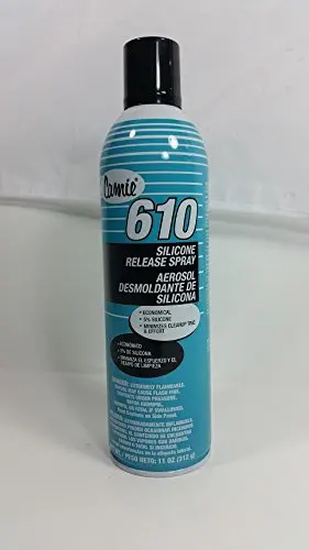12 Cans Camie 610 Professional Industrial Silicone Release Aerosol Spray - Plastic Mold Release Agent - 12 Cans per Case