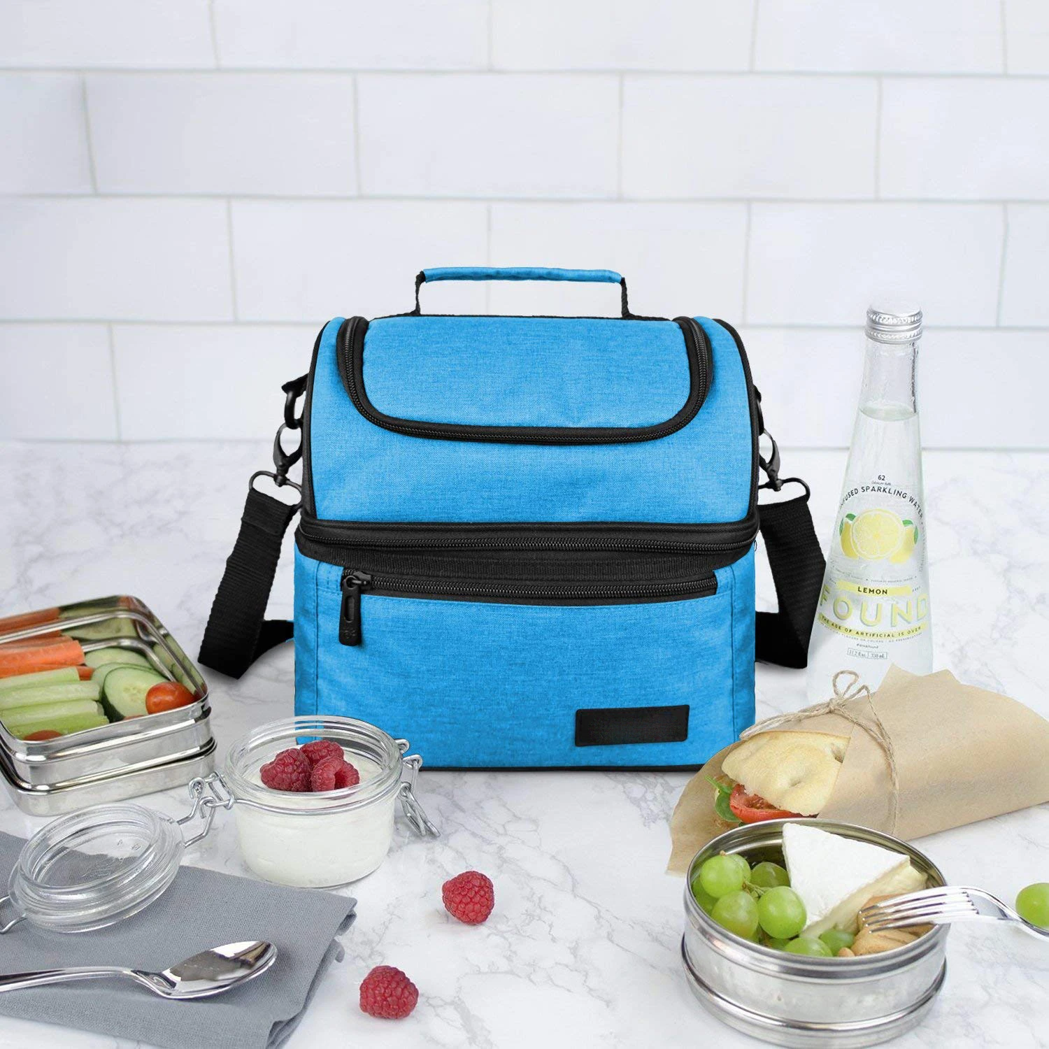 Pilz-Motiv Lunchbox – Isolierte Brotdose Mit Reißverschluss, 20,3x25,4 Cm, Für Büro, Picknick & Reisen