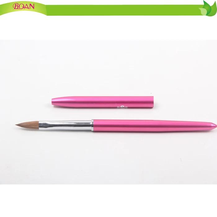 
BQAN 100% Pure Kolinsky Hair Metal Handle Salon Using 3D Art Nails Design Acrylic Nail Brush 