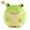 ball shape soft green frog plush toy for claw machine