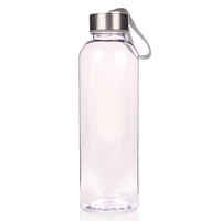 

550ml Custom Logo Clear Water Bottle with Straps