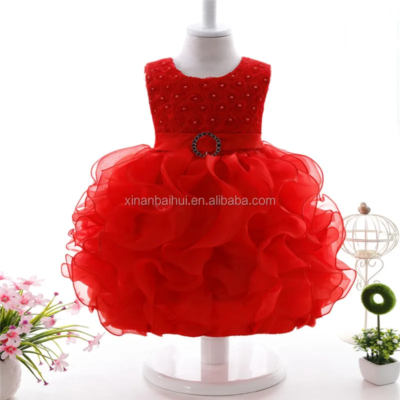 

Purple Pearl Girls Princess party Dress high-grade wedding dress baby tutu dress for 1 years old kids girl, White;purple;pink;red;blue;champagne;rose