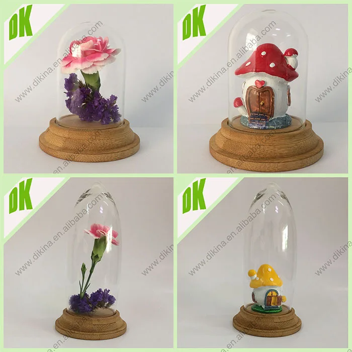 Dikina Flat Base Diy Large Shape Opening Terrarium Floor Vases