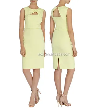 Yellow business dress Yellow business dress