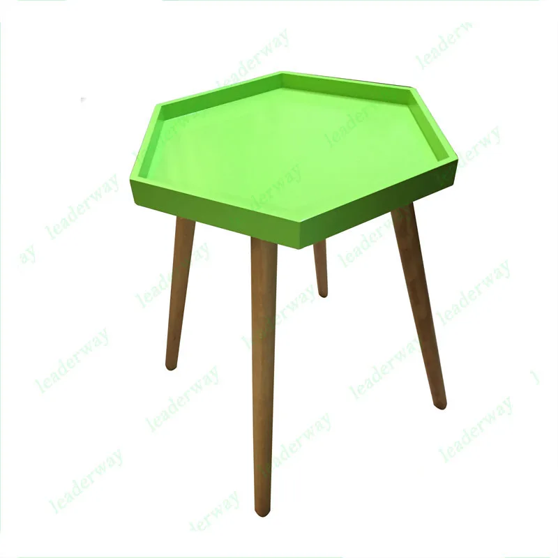 Wholesale Wood Leg Metal Top Luxury Coffee Table Design Living Room Furniture