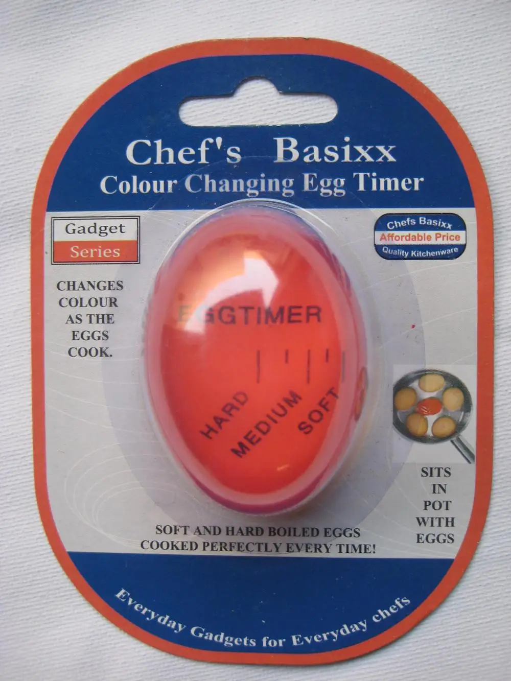 Egg-Per'fect Color Changing Egg Timer Egg Thermometer Cooking Timer Tools