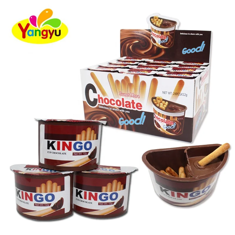 
12gSuperior Quality Chocolate Cup Biscuit Bar with Chocolate jam 