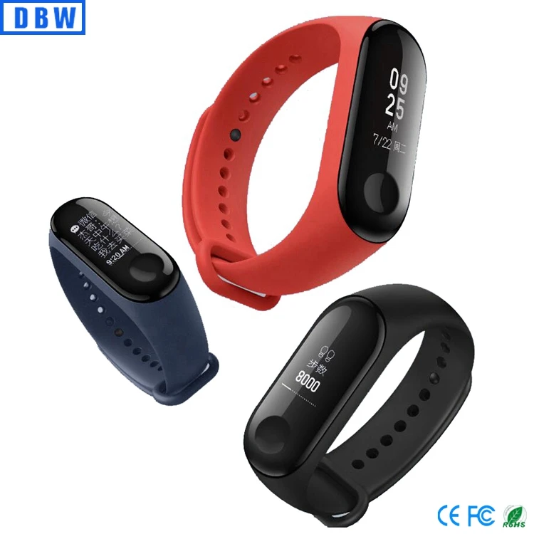 Mi Band 3 Smart Wrist Band Bracelet Fitness Tracker 0.78 OLED Touch Screen 50M Waterproof Smart Watch
