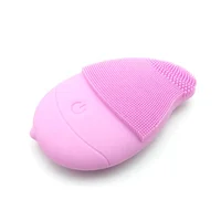 

electric Face Massager Waterproof Soft Sonic Vibrating Silicone Facial Cleaning Brush for beauty