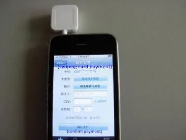 3.5mm jack mini android iOS system magnetic card reader
