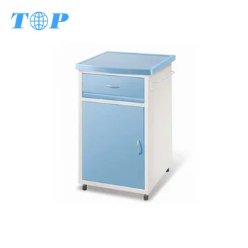 M5003 Steel Bedside Cabinet Hospital Bedside Table With Drawers