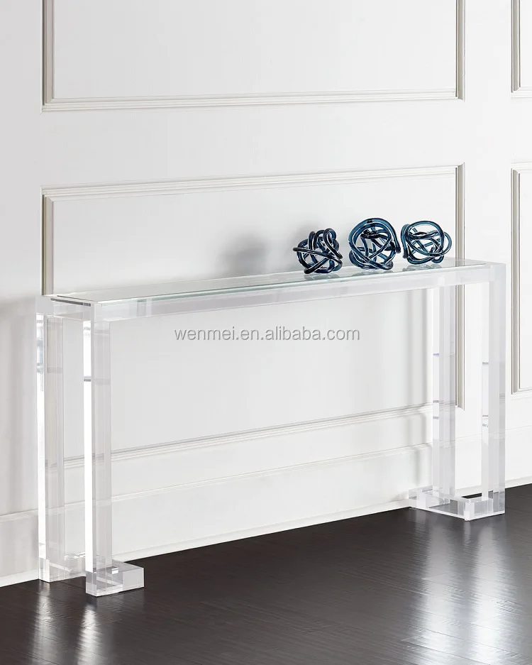 Modern Design Lucite Acrylic Pmma Console Table For Living Room Buy Lucite Console Table