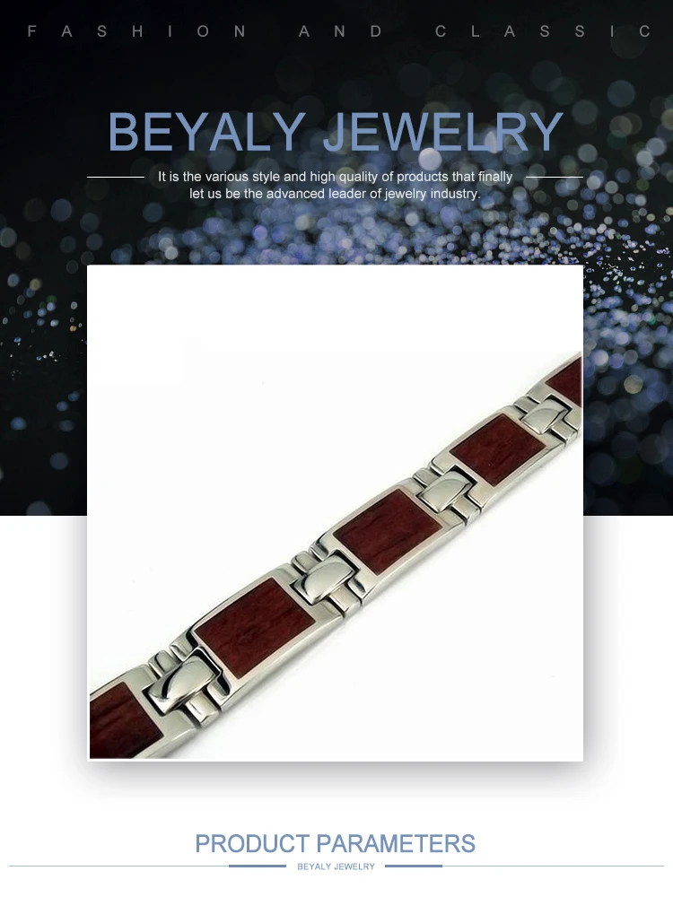product-Cheap MenS Wooden Enamel Side Cross Bracelets-BEYALY-img