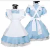 ecoparty Women Adult Alice In Wonderland Cosplay Costume Girl Maid Lolita Fancy Dress