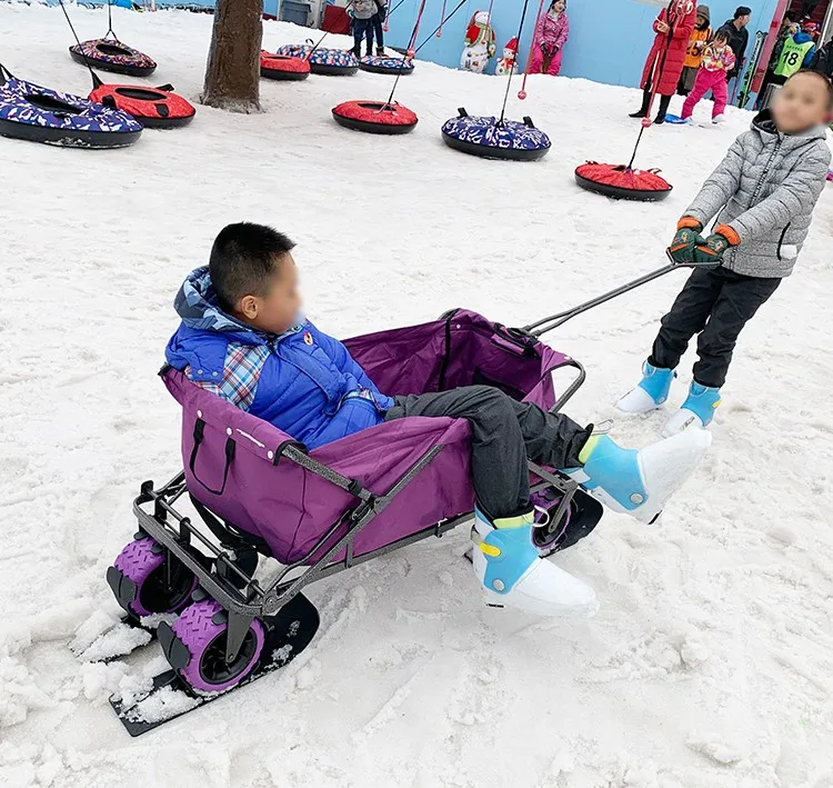 儿童雪爬犁的制作图片