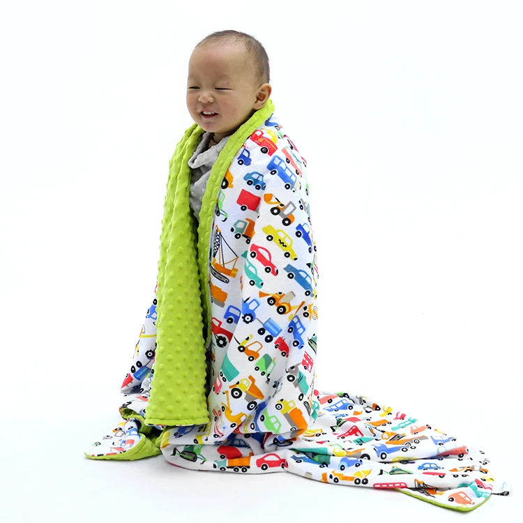 

Cartoon Car Security Swaddle Baby Boy Blankets, 31 colors can choose