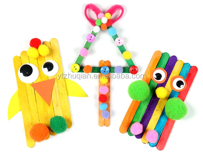 Wooden Ice Cream Sticks Craft Bulk For Children - Buy Ice Cream Sticks ...