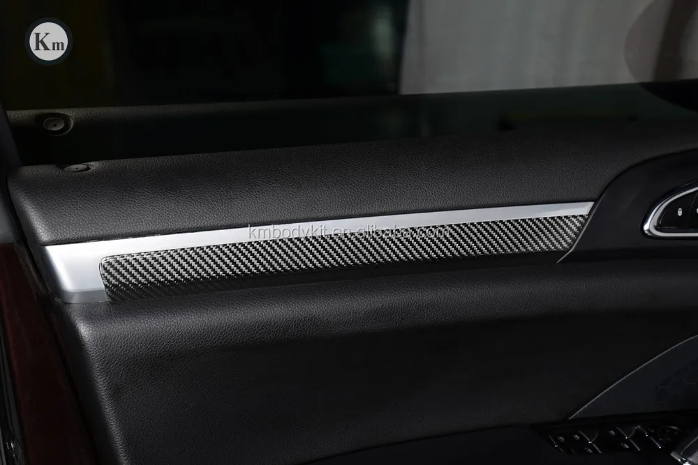 Km For Cayenne 958 Carbon Fiber Interior Dashboard Panel Trims Paste