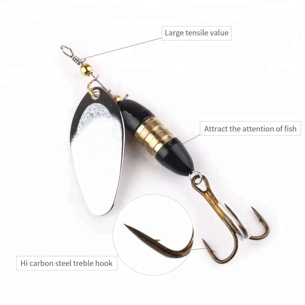 

Hengjia sinking jig Metal Spoon fishing lure 8.5cm 18g baits, As pictures show