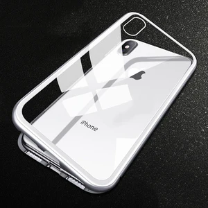Ultra Thin 360 Magnetic Metal Bumper Case iPhone X 7 8 Plus