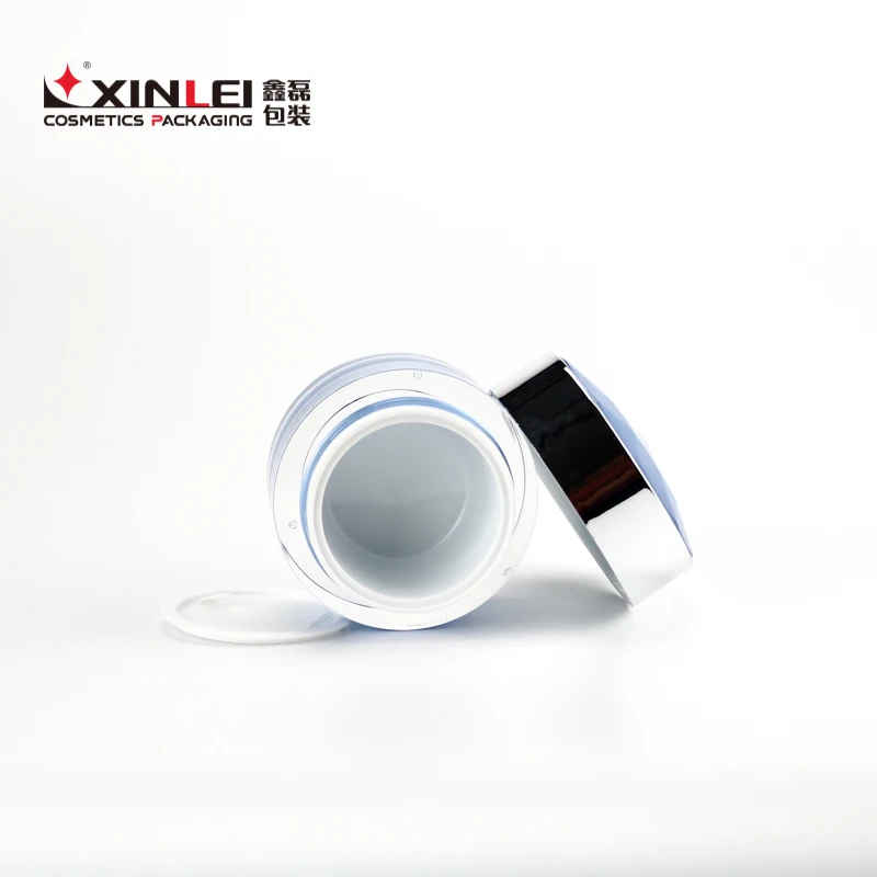 
Double wall PLASTIC jar cosmetic 15 gram 30 gram 50 gram 